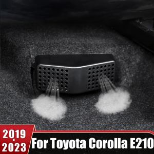 Car Under Seat Rear AC Heat Floor Air Conditioner Vent Outlet Grille Covers For Toyota Corolla E210 2019-2022 2023 2024 Hybrid