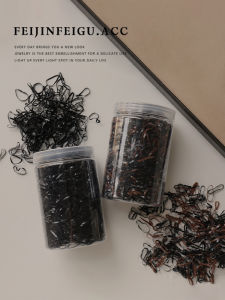 Thắt Tóc Bằng Cao Su Dùng Một Lần Dày Màu Đen Nhiều Màu Sắc Đàn Hồi Cao Không Gây Hư Tổn Cho Tóc Phụ Kiện Tóc Thời Trang