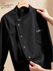 ZST | Long Sleeve Custom Logo Embroidered Chef Uniform for Baking Western Restaurant and Hotel Kitchen
