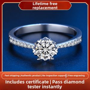 KAFANDENG | Moissanite Silver Diamond Simulant Ring 1 Carat