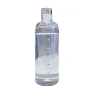 B.F. 500ml Plastic Bottle Portable Colorful/Transparent Creative Time Mark Water Cup