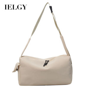 Ielgy túi thể dục thể thao vải bố thường ngày màu trơn túi gối Vai băng thông rộng đơn giản đeo chéo dễ phối