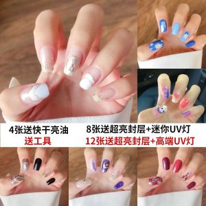 New Trendy 3D Nail Art Stickers Waterproof Long Lasting Graffiti Design Nail Tips Adhesive Decals for Any Skin Type