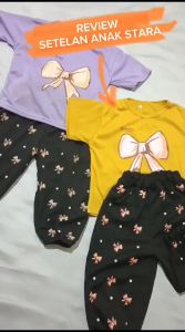 ALISA - Setelan Anak Stara Motif Pita / One Set Ribbon