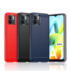Redmi A1/A1+/A2/A2+/POCO C50/C51 Pure Color Simple Brushed Anti-slip Full Edge Protection Soft Shell Case for Mobile Phone