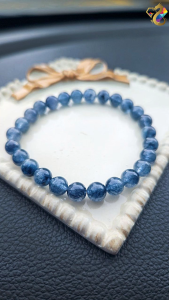 Collectors Grade Rare Blue Rabbit Hair Rutile Bracelet