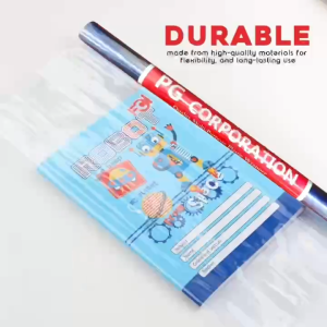Momo Transparent Plastic Book Cover Roll – 13.5" Cut Size / 10"x5m | Makapal at Matibay | Waterproof Cover for Books & Notebooks