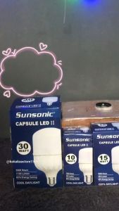 Sunsonic Lampu Bohlam LED Hemat Energi 85% GARANSI 6 Bulan (Umur 5000 Jam) - Putih