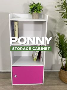 LOFT Design PONNY Storage Bookcase With Door-White