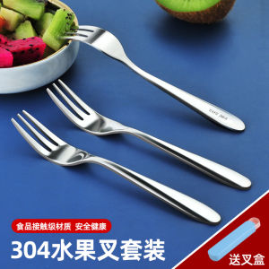 304 Stainless Steel Fruit Fork Set: Creative Cute European Style Children Fork