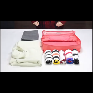 Travel storage bag 6 sets Waterproof Travel Luggage Organiser Packing Cube Storage