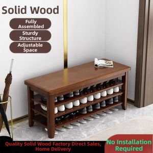 Multifunctional Entryway Shoe Bench
