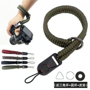 Suitable for Sony Fuji Canon Digital Camera Interchangeable Lens Digital Camera Wrist Strap Handmade Rope Quick Release Anti-Lost Neutral