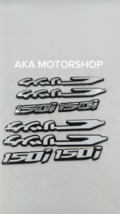 EMBOSS LETTER EMBLEM WATERPROOF FOR CLICK150I 2PCS INSIDE"