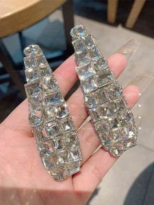 Exquisite Crystal Shiny BB Clip Full of Diamonds Side Clip High-End Hair Accessories Korean Style Fashion Jewelry Hairpins