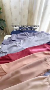Kemeja Wanita Polos Shakila Twill Korean Style Kekinian By Azka Collection