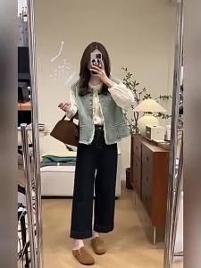CHOUXIE | Chic Style Youthful Denim Suit