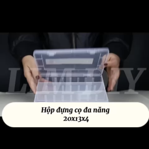 Hộp Đựng Cọ Nhiều Kích Thước – Nhựa Trong Suốt Có Nắp – Đựng Bút Đồ Thủ Công LIM DIY