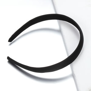 1PC Black Full Wrap Cloth Plastic Headband 1.5-4mm Wide Headband Base for Women Girls DIY Headwear Jewelry Making Accessories