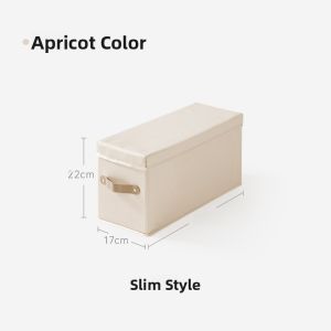 Narrow Long Type Clothing Storage Box Sweater Pants Organizer Divider Grid Storage Box for Wardrobe Closet Underbed Storage