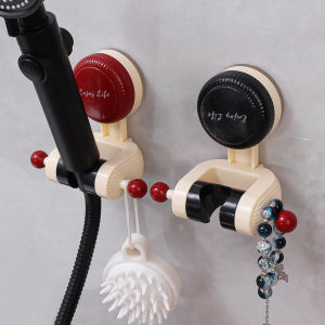 No-punch Shower Head Bracket Bathroom Shower Head Holder Adjustable Nozzle Hanging Base Nozzle Wall Base