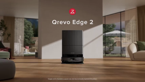 Roborock Qrevo Edge 2 Robot Vacuum 25000 Pa Max Suction 7.98cm Ultra-Slim Design FlexiArm Edge and Corner Clean Pet-Friendly Zero-Tangle AI Object Recognition 100°C high-temperature Mop Washing Auto-Drying