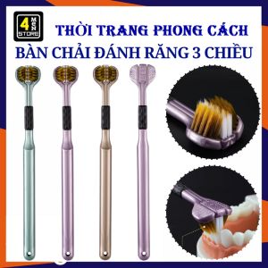 Bàn Chải Đánh Răng Đa Chiều Lông Mềm Đánh Bay Mọi Mảng Bám Sạch Khoang Miệng Không Đau Nướu - Bàn Chải Đánh Răng 3 Chiều - Bàn Chải Răng