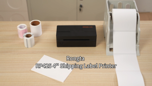 RONGTA RP425 Waybill Printer A6 Thermal Printer Bluetooth USB Cellphone A6 Shipping Label Thermal Printer Inkless Printer For Waybill Barcode