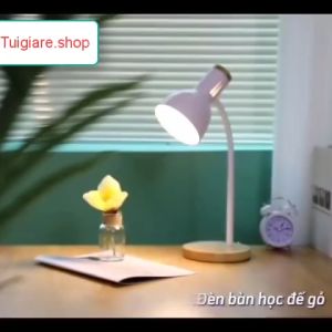 Đèn bàn học đế gỗ đèn led để bàn làm việc đọc sách.Bóng LED bảo vệ mắt chống cận decor - BL 05