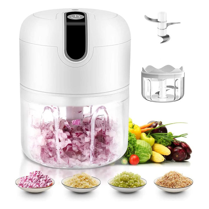 Mini Garlic Electric Mini Garlic Chopper Portable small Garlic Grinder Garlic ...