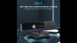 🚀สุดสามภาพ🚀 OKER HD928 All in 1 FULL HD WEBCAM กล้องเว็บแคม Fixed Focus 4 มิติชั่วคราวและ 1 ลำโพงสำหรับประชุม เรียน และภาพชัดๆ #DM 928