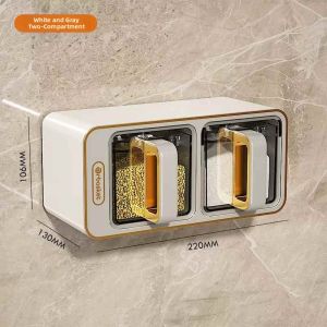 Wall-mountable Spice Storage Jars
