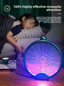 MONLEYTA | German Automatic Strong Electric Mosquito Killer Lamp Rechargeable Powerful Fly Swatter Two-In-One Home Use Mosquito Zapper
