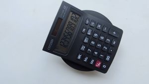 Kalkulator Sedang Kantor Sekolah Dagang Double Power Ukuran 15 x 12cm Display 12 Digit Citizen CT 120S