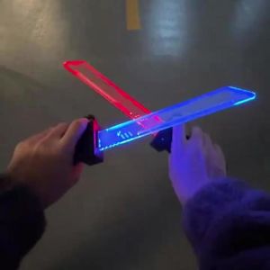 Lightsaber Toy Double Sword Insertion Swing and Stretch 2-in-1 Role-Playing Boys and Girls Holiday Birthday Gifts