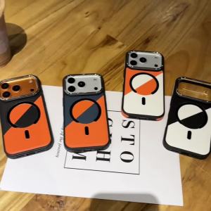 Luxury Leather Texture Magnetic Case for Magsafe IPhone 17 16 15 14 13 Pro Max 17Pro IPhone17 Mac Safe Shockproof Bumper Cover