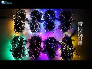 20M Fairy Lights LED light  Christmas Lights strip Black Wire Light 8 Modes Lighting With EU Plug Connectable Led Light Strip for Garland Outdoor Wedding Party Festival Decor  Christmas Decoration