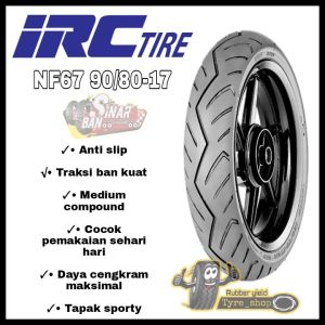 Ban luar IRC NF67 90/80 ring 17 tubles jupiter supra vixion satria cbr