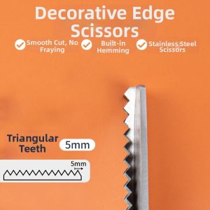 REYOSAP | Wavy Scallop Zigzag Lock Stitching Scissors