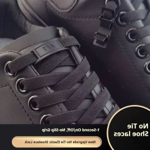 Elastic Laces Sneakers Tennis No Tie Shoe laces AF1 Lock Shoelaces without ties Kids Adult 8mm Flat Shoelace Shoe accessories