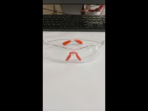 Kacamata Bening Kombinasi Orange pelindung mata