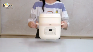 Nồi Nấu Chậm Nồi Ninh Hầm Đa Năng BEAR Gồm 1 Thố Sứ 16L Và 2 Thố Sứ 05L- Bảo Hành 12 Tháng
