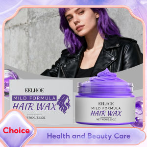 Temporary Purple Hair Color Wax Instant Violet Hair Cream Women Men Hair Styling Mud Washable Hair Dye Gel for Cosplay Halloween