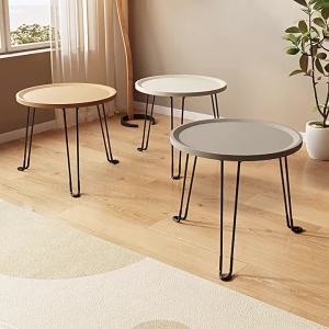 Folding Nordic Bed and Breakfast Side Table Simple Round Small Table Home Living Room Small Apartment Coffee Table