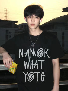 American Style Heavyweight Short Sleeve T-Shirt Mens 2024 New Summer Trendy High Street Half Sleeve for Teenagers And High School Boys