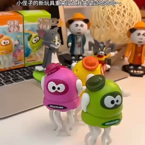 Hadiah gurita menari yang kreatif dan ajaib / merangkak dengan cumi-cumi mainan gurita penghilang stres / souvenir