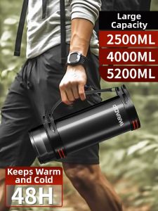WEIZHIXIANG | Large Capacity 316 Stainless Steel Insulated Flask Portable for Outdoor and Car Use