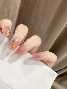 YINCAI | Cool Effect Blue-green Gel Nail Tips