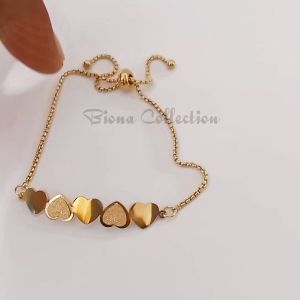 Gelang Serut Titanium wanita Model Hati terbaru dan terlaris Gelang tangan wanita stylis girl korea gelang tangan wanita anti kara antikarattitanium antilunturantihitam gold #Titanium #gelangtitanium #antingtitanium #perhiasantitanium #viral #emas