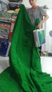 CÓ VIDEO. Mền lông dệt chỉ Mèo (CAT) lâu đời của Thái mẫu XANH LÁ